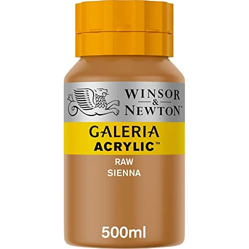 Winsor & Newton, Galeria Acrylic, Raw Sienna, 500ml