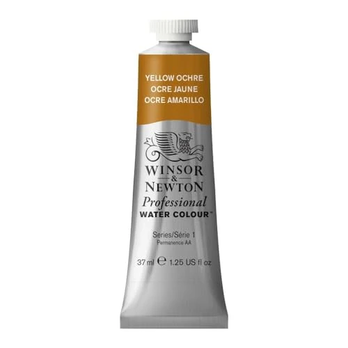 Winsor & Newton 0114744 Professional Water Colour, fijnste kunstenaars aquarelverf met de hoogst mogelijke pigmentatie, uitstekende lichtechtheid - 37ml Tube, Yellow Ochre