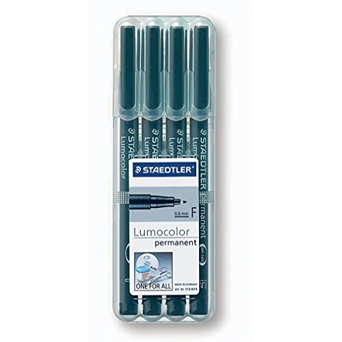 Offerta a tempo: STAEDTLER Lumocolor 318 Penne permanenti – nero, set da 4, 0,6 mm - 40% da 8.20 € a 4.92 €