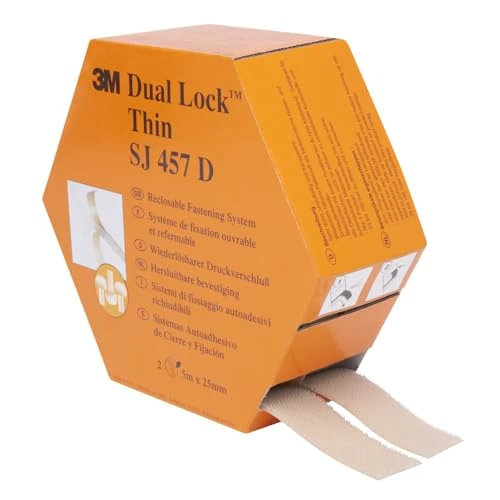 Offerta a tempo: 3M Sistema di Fissaggio Richiudibile Dual Lock SJ457D, Metà dello Spessore dei Sistemi di Fissaggio Richiudibili Dual Lock standard 25 mm x 10 m, 2.5 mm, Traslucido, 1 Pezzo - 0.00% da 60.00 € a 60.00 €
