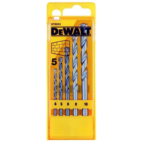 Limited-time offer: DEWALT DT6952-QZ Masonry drill bit-Set (5 Piece) from 11.26 GBP to 6.49 GBP (save 42%)