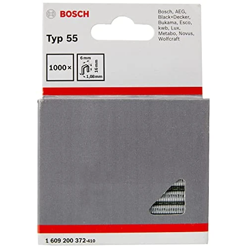 Bosch Profesional Zszywka o wąskim grzbiecie, typ 55 6 x 1,08 x 16 mm