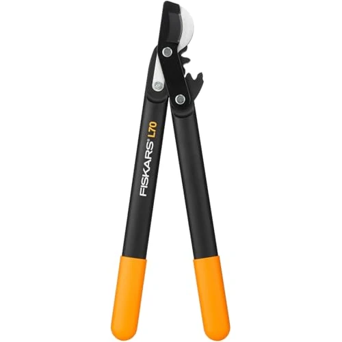 Limited offer: Fiskars PowerGear Loppers Bypass, Hook Head (S) L70, Patented PowerGear Mechanism, Cutting diameter: 2.8 cm, Hardened steel blades with non-stick coating, Length: 45 cm, Black/Orange, 1002104 from 49.99 USD to 29.18 USD (save 42%)