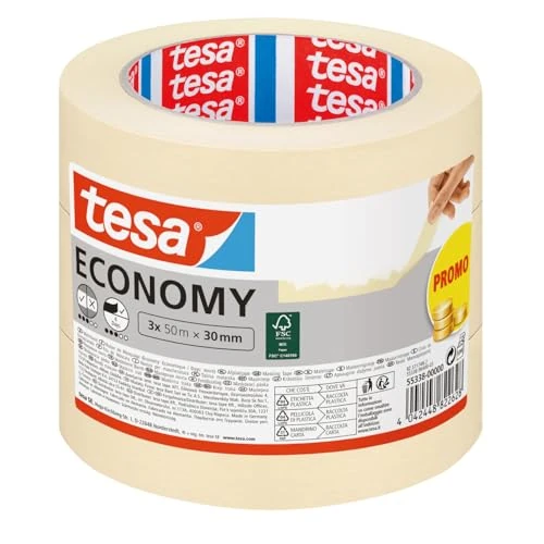 Offerta a tempo: tesa Nastro per Mascheratura ECONOMY EcoLogo - Nastro in Carta per Mascheratura — 15% da 12,79 € a 10,86 €