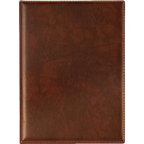 Offre limitée : VELOFLEX - Porte-documents A4 aspect cuir, pochettes transparentes, marron | Pour les présentations, les devis et les partitions, film souple, couture décorative, résistant, polyvalent de 15.99 € à 13.59 € (15% de remise)