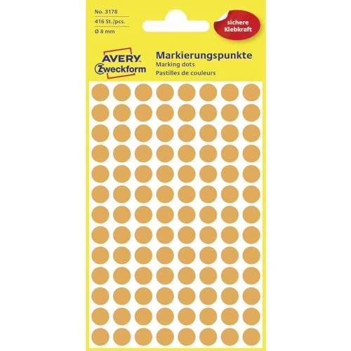 Offerta a tempo: Avery Zweckform 3178 etichetta autoadesiva Arancione Rotondo Permanente 416 pezzo(i) - 0.00% da 2.08 € a 2.08 €