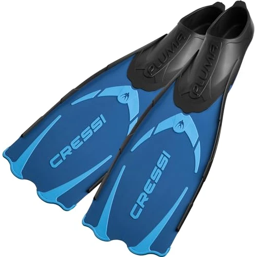 Cressi Pluma - Aletas, Color Azul, Talla 35-36