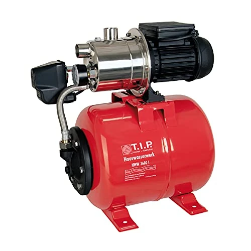 Offre limitée : T.I.P. HWW 3600i Circuit d’Eau Domestique Débit 3600 l/h Hauteur de Refoulement 4,0 bar Puissance nominale 650 Watts Prêt à l'installation par Bouton Cuve de Pression en Acier Inoxidable Capacité 18 L de 215.90 € à 215.90 € (0.0% de remise