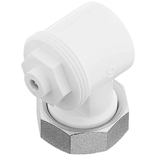 Oventrop 1011450 Angle Adaptor for Valve HK White