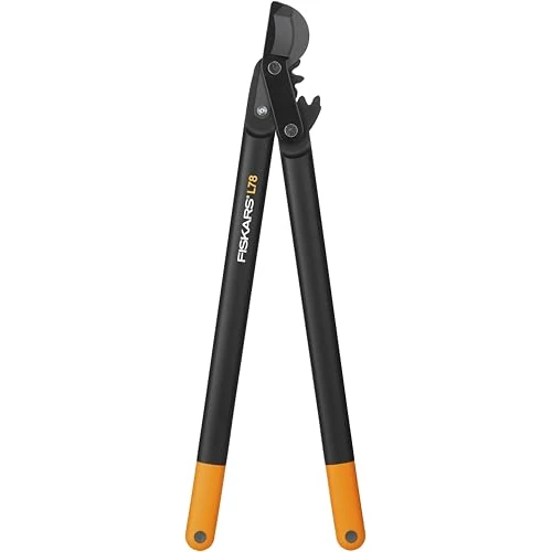 Limited offer: Fiskars PowerGear Lopper Bypass, Hook Head (L) L78, Power Gear II system, Non-stick coating, Cutting Diameter : 5 cm, Hardened steel, Length: 70 cm, Black/Orange, 1000584 from 74.99 EUR to 54.39 EUR (save 27%)