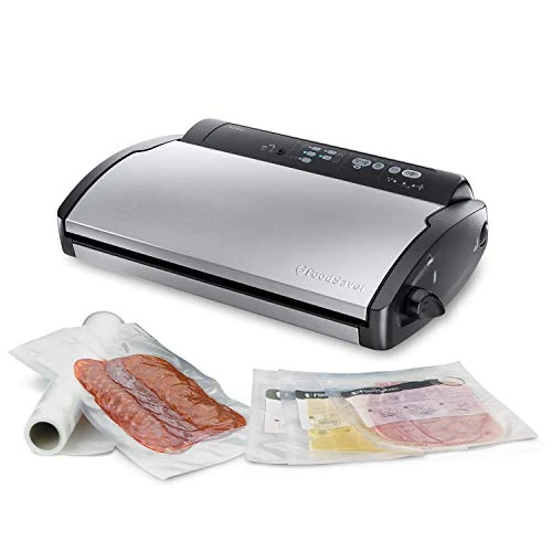 Offerta a tempo: FoodSaver V2860 Macchina Sottovuoto per Alimenti Secchi/Umidi, Sigillatura Automatica, Indicatori LED, Adatta a Piccoli Spazi, 100 W, Argento/Nero - 50% da 199.55 € a 99.99 €
