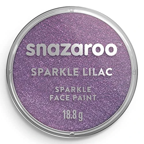 Offerta a tempo: Snazaroo - Pittura Per Viso e Corpo, Trucchi da Viso per Travestimenti, per Bambini e Adulti, 18 ML, Colore Lilla Scintillante - 38% da 8.50 € a 5.31 €