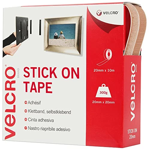 VELCRO merk VEL-EC60221 Beige plakbandrol, 20mm x 10m