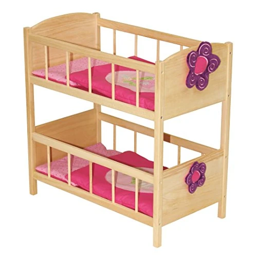 Limitiertes Angebot: roba Puppenetagenbett Serie 'Happy Fee', Holz natur, inkl. textiler Ausstattung, abnehmbare Blume von 69.90 EUR auf 50.26 EUR (Spare 28%)