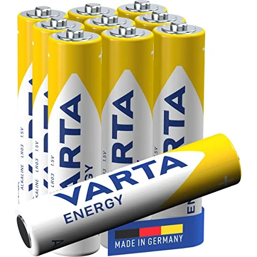 Tijdelijke aanbieding: Varta Energy AAA Micro LR03 batterij (verpakking met 10 stuks) Alkaline Batterij, ideaal voor speelgoed zaklamp en andere apparaten op batterijen, blauw van 5.99 € naar 5.99 € (0.00% korting)