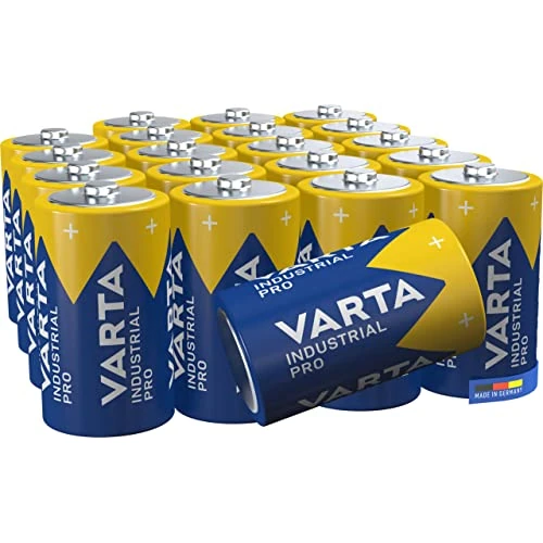 Offerta a tempo: Varta Industrial Batterie D Mono Batteria Alcaline LR20, Multicolore, Confezione da 20 - 21% da 29.99 € a 23.79 €
