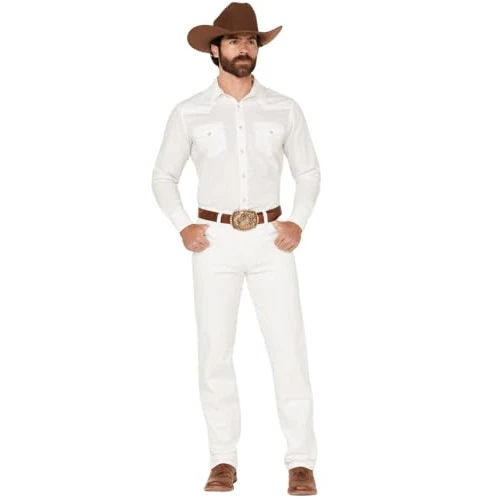 Offerta a tempo: Wrangler Men s 13MWZ Cowboy Cut Original Fit Jean, White, 30W x 30L - 0.00% da 50.99 € a 50.99 €