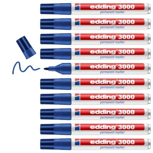 Offerta a tempo: Edding MARCADOR Permanente 3000 Azul -10U- - 0.00% da 26.72 € a 26.72 €