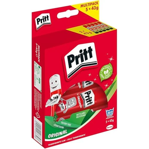 Limited-time offer: Pritt Klebestift, sicherer und kinderfreundlicher Bastelkleber für Kunst und Bastelarbeiten, starker Kleber für Schule & Bürobedarf, 5x43g Pritt Stift from 15.93 GBP to 15.93 GBP (save 0%)