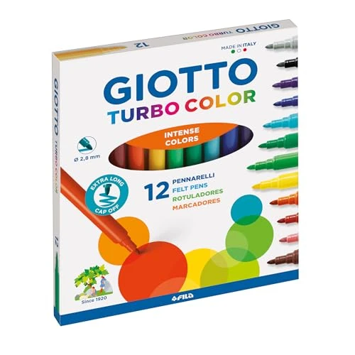 Oferta limitowana: Giotto Flamastry Turbo kolor 12 szt z 10.99 zł na 10.99 zł (oszczędź 0.00%)
