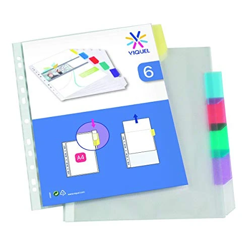 Limited-time offer: Viquel 154116-04 6 Dividers A4 Pockets from 5.33 £ to 5.33 £ (save 0.00%)