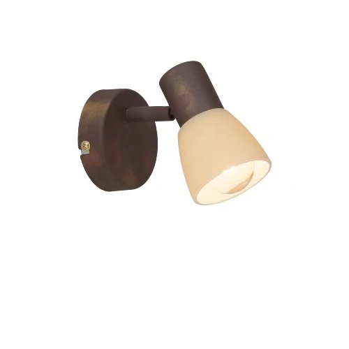 Brilliant 35810/56 Spot Patère Métal/Verre Marron 8,5 x 16,5 x 8,5 cm