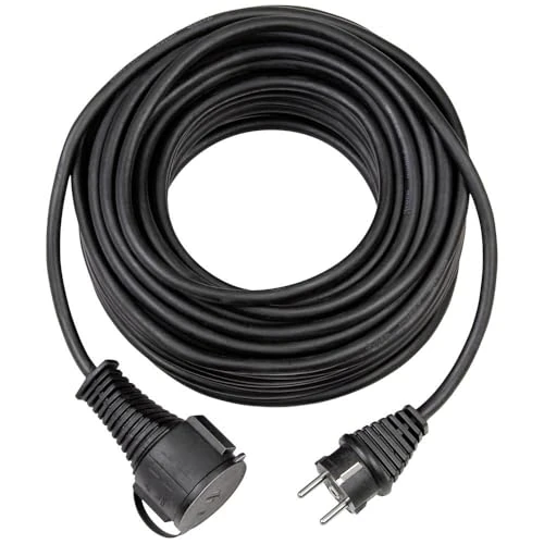 Limited-time offer: Brennenstuhl IP44 Quality Rubber Extension Cable 10 m Black 1161450 from 52.43 GBP to 52.43 GBP (save 0%)