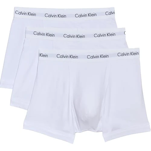 Zeitlich begrenztes Angebot: Calvin Klein Herren Boxershorts Low Rise TRUNK, 3er Pack U2664G, Ohne Eingriff, Mehrfarbig ( Weiß ) - X-Large von 44.90 € auf 35.95 € (20% Rabatt)