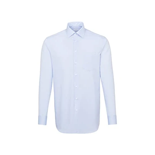 Oferta limitada: Seidensticker Regular Bügelfrei Kent Langarm, Camisa para Hombre, Azul (Hellblau/1.002), 40 de 47.90 € a 47.90 € (ahorro 0.00%)