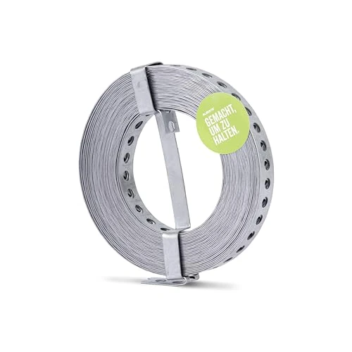 Alberts 334208 Bande perforée | avec ou sans bobine | galvanisé Sendzimir | largeur 17 mm | longueur 10 m