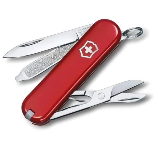 Victorinox Taschenmesser Classic SD, Klein (7 Funktionen, Klinge, Schere, Nagelfeile, Schraubendreher, Pinzette)