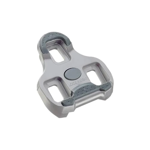 LOOK Cycle - Calas de Ciclismo KEO Grip - Superficie Antideslizante - Peso mínimo, tamaño Compacto - Ángulo de Giro de 4,5° - Color Gris