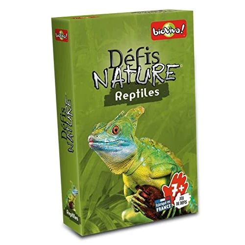 Offre limitée : Bioviva - Défis Nature - Reptiles - Jeu de Cartes Enfants 7+ de 9.99 € à 9.50 € (5% de remise)