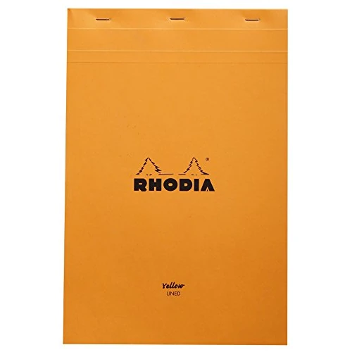 Limited offer: Rhodia Yellow Page Notepad, No19 A4+, Lined - Orange (19660C) from 20.65 EUR to 20.65 EUR (save 0%)