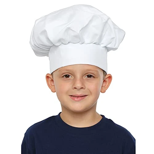 Dress Up America Toque De Chef Blanche Pour Enfants – Magnifique Ensemble D'habillage Pour Jeu De Rôle.