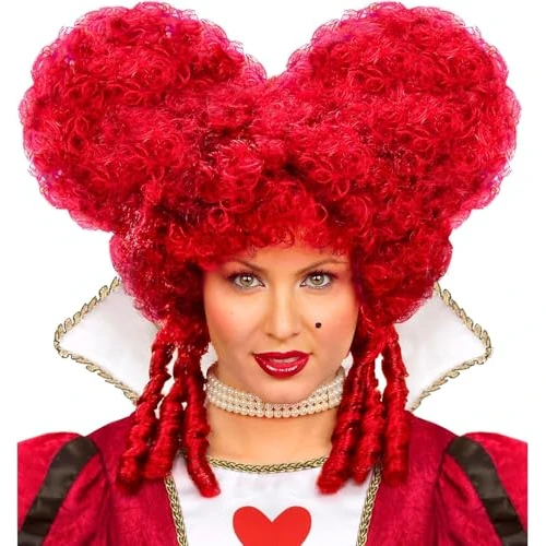 W WIDMANN MILANO Party Fashion - Parrucca barocca, aristocratici, cortigiani, rinascimento, costumi di carnevale, capelli sintetici, Halloween