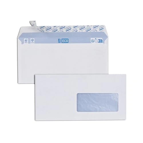 Offerta a tempo: GPV 7856 - Confezione da 500 buste con finestra autoadesiva, 110 x 220, colore: Bianco - 0.00% da 21.90 € a 21.90 €