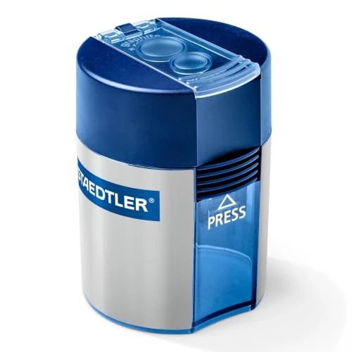 Offerta a tempo: Staedtler Temperamatite A Due Fori Con Serbatoio 512 001, Blu Argento, 41 x 58 x 41 Mm - 12% da 5.64 € a 4.99 €