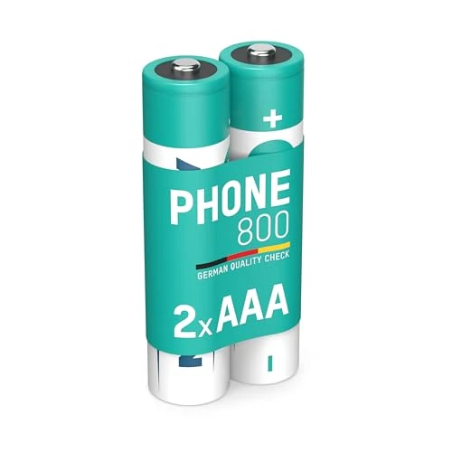Offerta a tempo: ANSMANN 2x Telefono Phone Batterie ricaricabili mini stilo AAA - 800 mAh 1,2 V NiMH - Pila a ricarica veloce - telefoni cordless - 40% da 9.99 € a 6.00 €