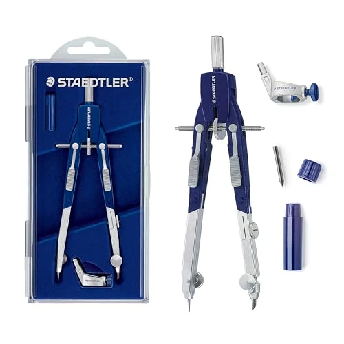 Tijdelijke aanbieding: STAEDTLER Mars Comfort 552 Snelverstelpasser – tot Ø 360 mm | Drukknopbediening met spindelgeleiding – inklapbare scharen – Art.-Nr. 552 01 van 16.00 € naar 16.00 € (0.00% korting)