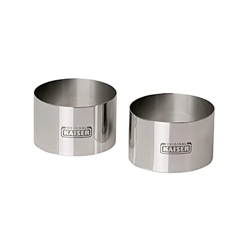 Offerta a tempo: ORIGINAL KAISER 645759 Anelli per dessert e vivande, set da 2, ø 8 cm, altezza 5 cm - 0.00% da 10.99 € a 10.99 €