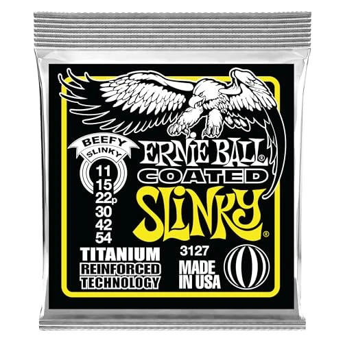 Ernie Ball Beefy Slinky Coated Titanium RPS Electric Guitar Strings - 11-54 Gauge