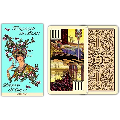 Offerta a tempo: Modiano Il Tarocco di Alan – Carte Tarocchi per Divinazione e Cartomanzia – Cartoncino Duplex 320 g/mq – 100% Made in Italy - 36% da 17.90 € a 11.39 €