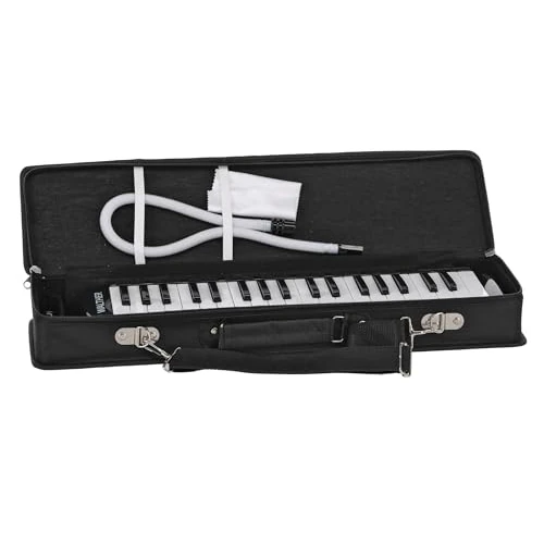 Oferta limitowana: GEWA Melodica, 37 klawiszy, skala dźwięków f-f´´´, w zestawie z wężykiem do dmuchania i etui z paskiem na ramię, czarno/biała, materiał: tworzywo sztuczne z 128.00 zł na 128.00 zł (oszczędź 0.00%)