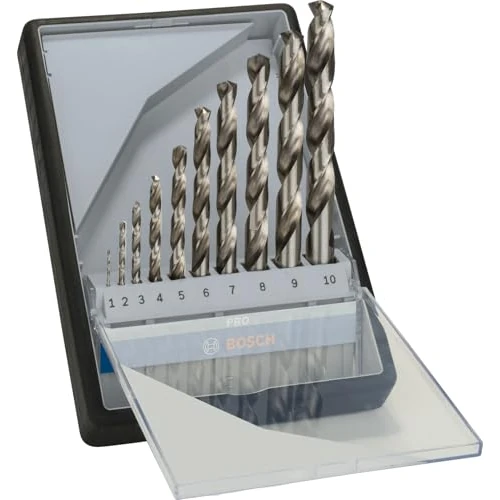 Begrenztes Angebot: Bosch Professional 10tlg. Metallbohrer-Set HSS-G Robust Line (für Metall, geschliffen, Zubehör Bohrschrauber), Durchmesser: 1.0 - 10.0 von 14.89 EUR auf 14.89 EUR (Rabatt 0%)