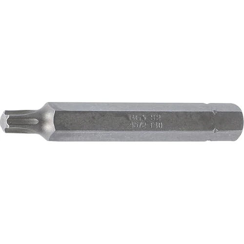 BGS 4572 | Bit | Länge 75 mm | Antrieb Außensechskant 10 mm (3/8") | T-Profil (für Torx) T40 | Schraubendreher-Einsatz | CV-Stahl