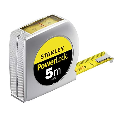 Offerta a tempo: Stanley 0-33-932 Flessometro Powerlock con Lettura Diretta e Clip d'Aggancio, 5 m - 23% da 30.50 € a 23.60 €