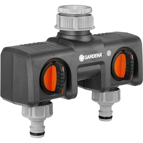 Offre limitée : Distributeur 2 voies GARDENA : possibilité de raccorder 2 appareils au robinet, convient pour les programmateurs et minuteries d'arrosage de GARDENA, débit d'eau réglable et verrouillable (8193-20) de 28.68 EUR à 19.79 EUR (remise 31%)
