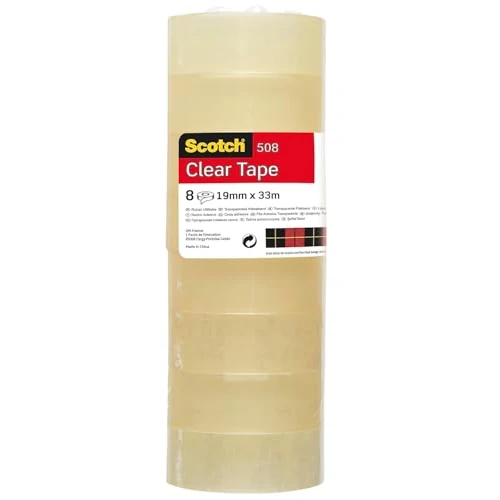 期間限定オファー: Scotch General Purpose Office Utility Tape - Transparent - 8 Rolls - 19 mm x 33 m 通常価格 6.42 JPY セール価格 6.42 JPY (割引 0%)