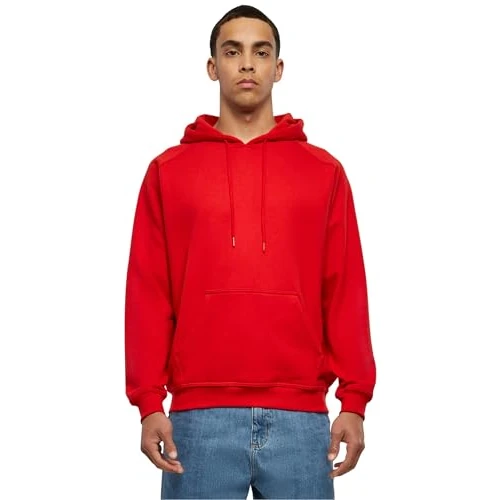 Urban Classics Homme Tb014-blank Hoody Sweatshirt Capuche, Rouge, XL EU
